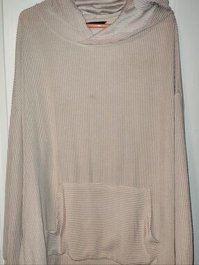 Dokotoo XL Women’s Apricot Ribbed Hoodie Sweater